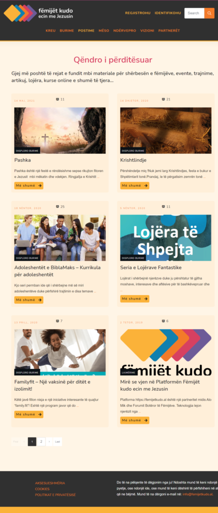 Femijet Kudo - Postimet Blog posts page