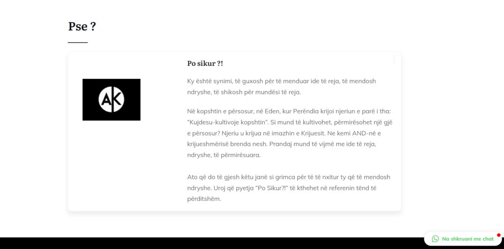 Altin Kita's Website Main section Altin Kita's Website Main section