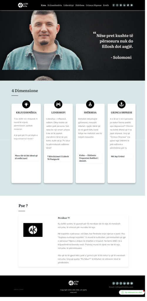 Altin Kita: Creating a Personal Site with Custom WordPress Design and Mobile Responsiveness altin kita