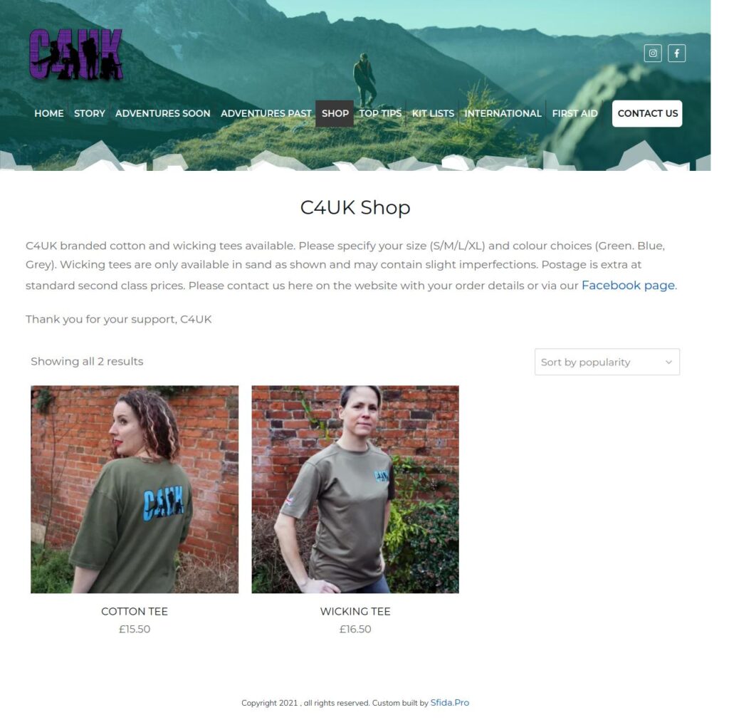 C4UK Shop Page C4UK Shop Page