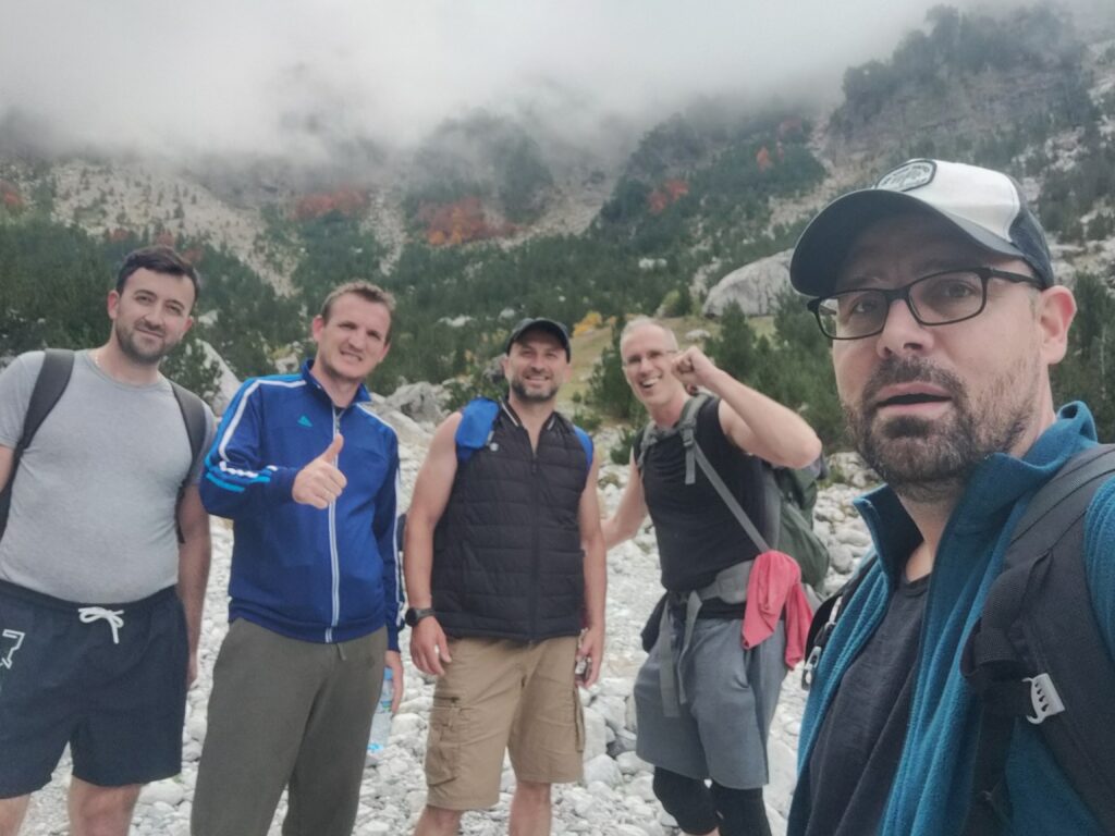 our group of hikers (1) Valbona national park valley - hiking group